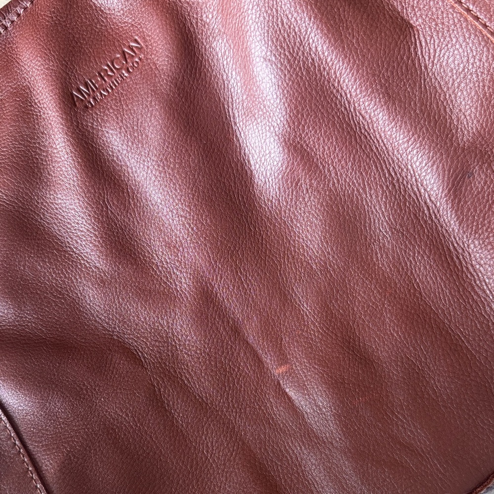 American Leather Liberty Shopper Tan Shoulder Bag - Picture 8 of 16
